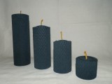 Adventná sada voskových sviečok - valec 4,8,12,16 x 5 cm - č.E5
